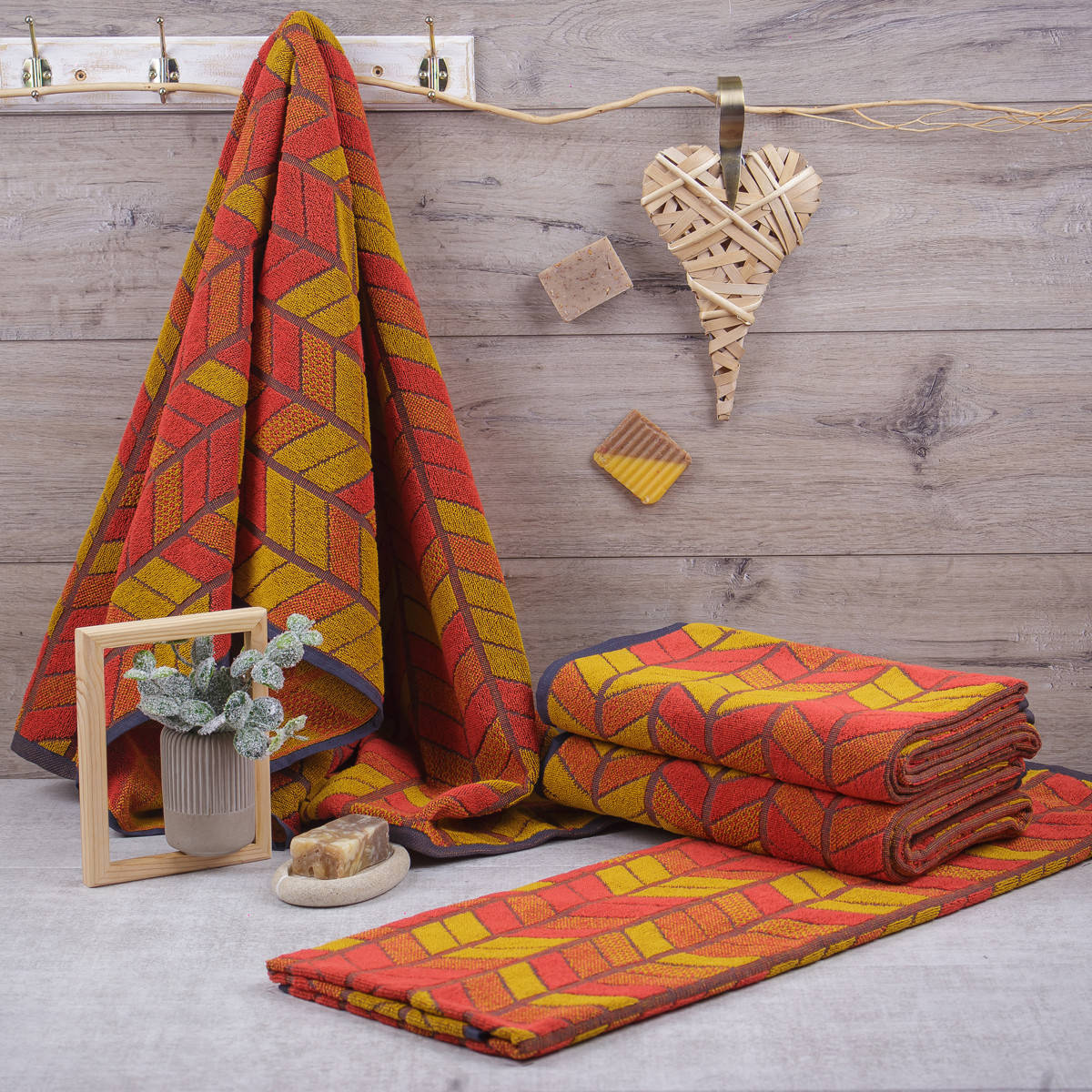 

Полотенце махровое Речицкий текстиль Мозаика 67х150 см