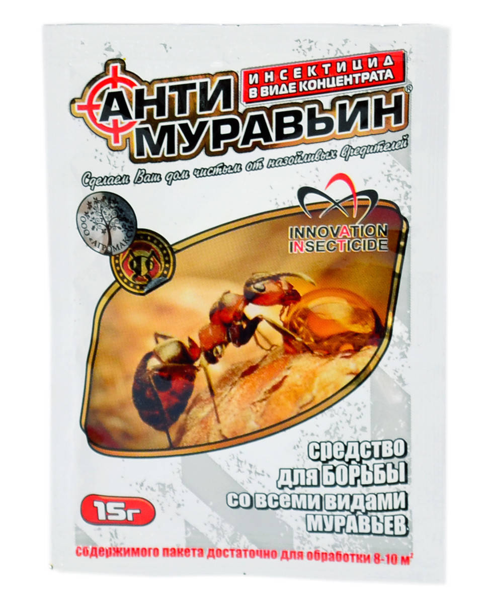 

Инсектицид от муравьев Антимуравьин 15г Агромакси 1166