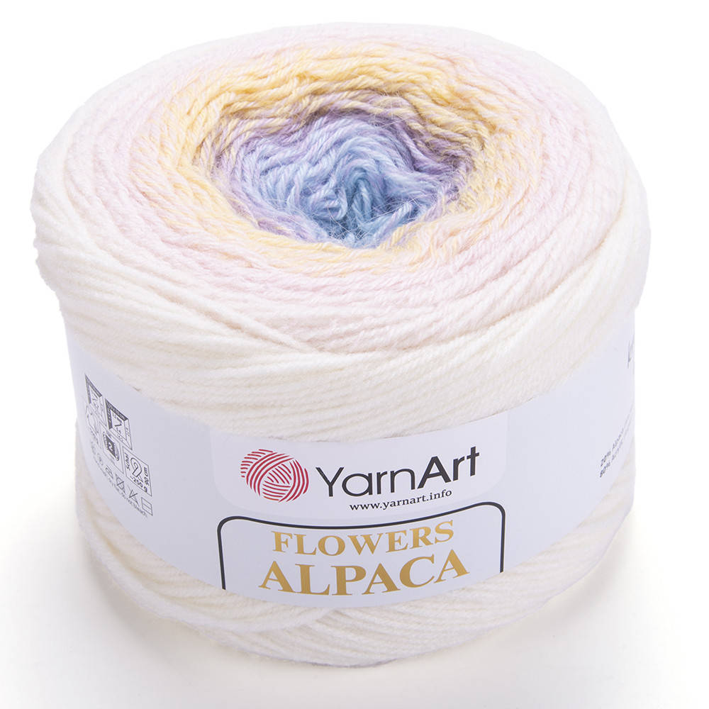

Секционная пряжа YarnArt Flowers Alpaca 402 (Ярнарт Флаверс Альпака) с альпакой зимняя