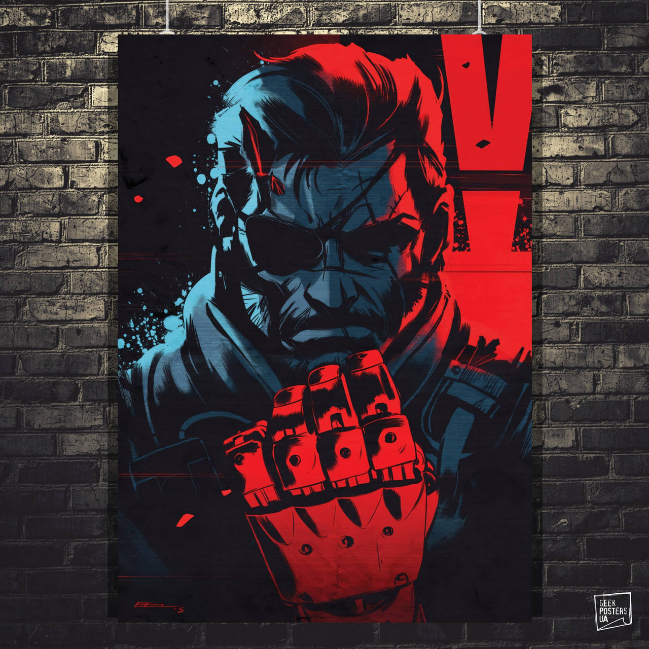 

Постер Солид Снейк, Solid Snake, MGS, Metal Gear. Размер 60x93см (A1). Глянцевая бумага