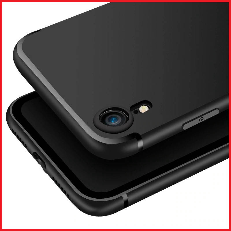 

Тонкий матовый чехол для iPhone XR Черный силиконовый