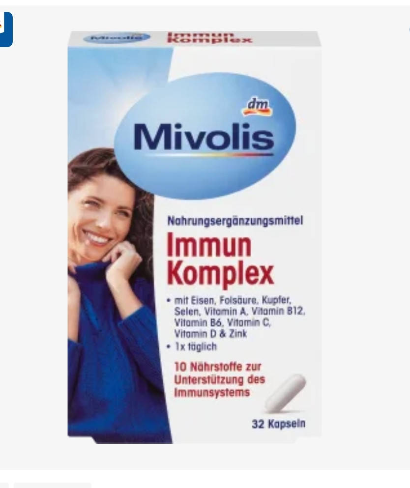 

Mivolis Immun Komplex Витаминный комплекс для повышения иммунной системы 32 шт.