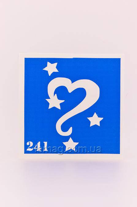 

Boni Kasel Трафарет для био тату 6x6 см - 241, 1 шт