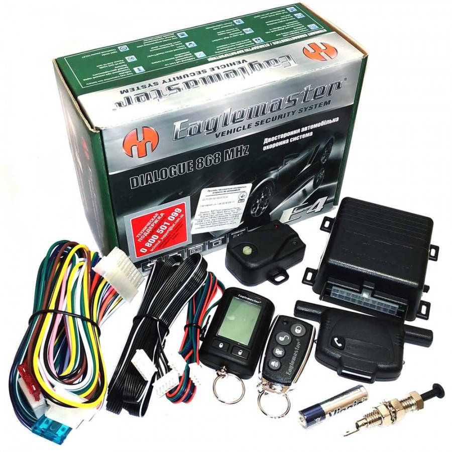

Автосигнализация Eaglemaster E4 lcd двухсторонняя с диалоговым кодированием