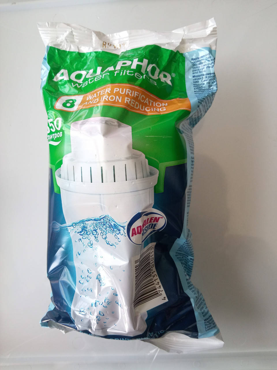 

Картридж для кувшина Аквафор глубокая очистка от хлора B100-8