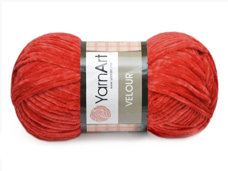 

YarnArt Velour, Красный №846
