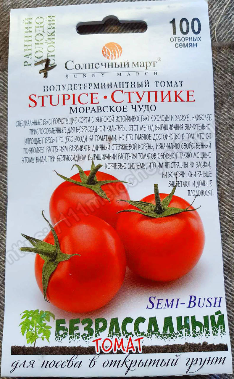 

Томат безрассадный Ступике