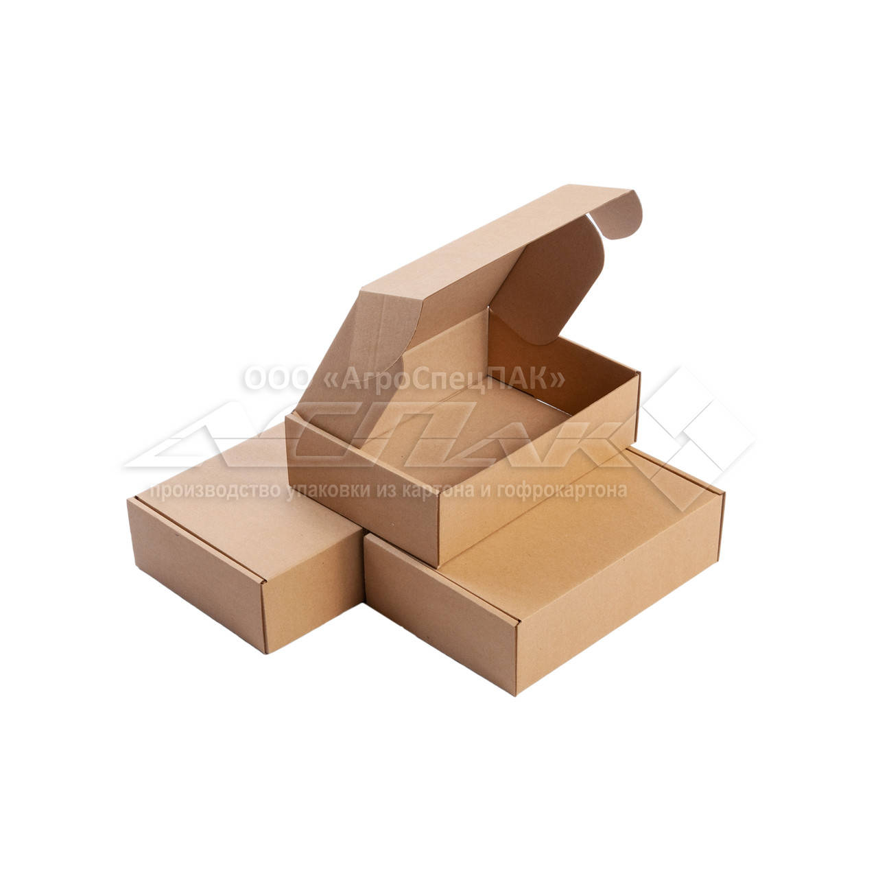 

Картонные коробки самосборные 220*155*62 бурые, Коричневый