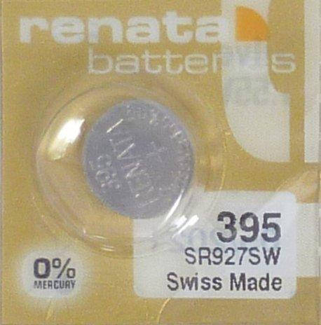 

Батарейка RENATA Premium Silver Oxide R395 (AG7/ SR927SW/ SR57)