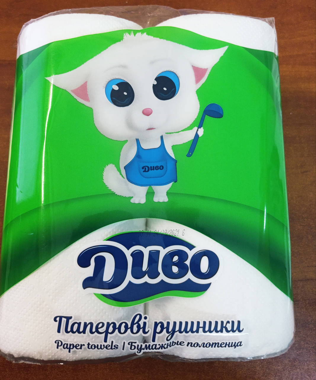 

Рушники паперові Диво Білі 2 шт, Белый