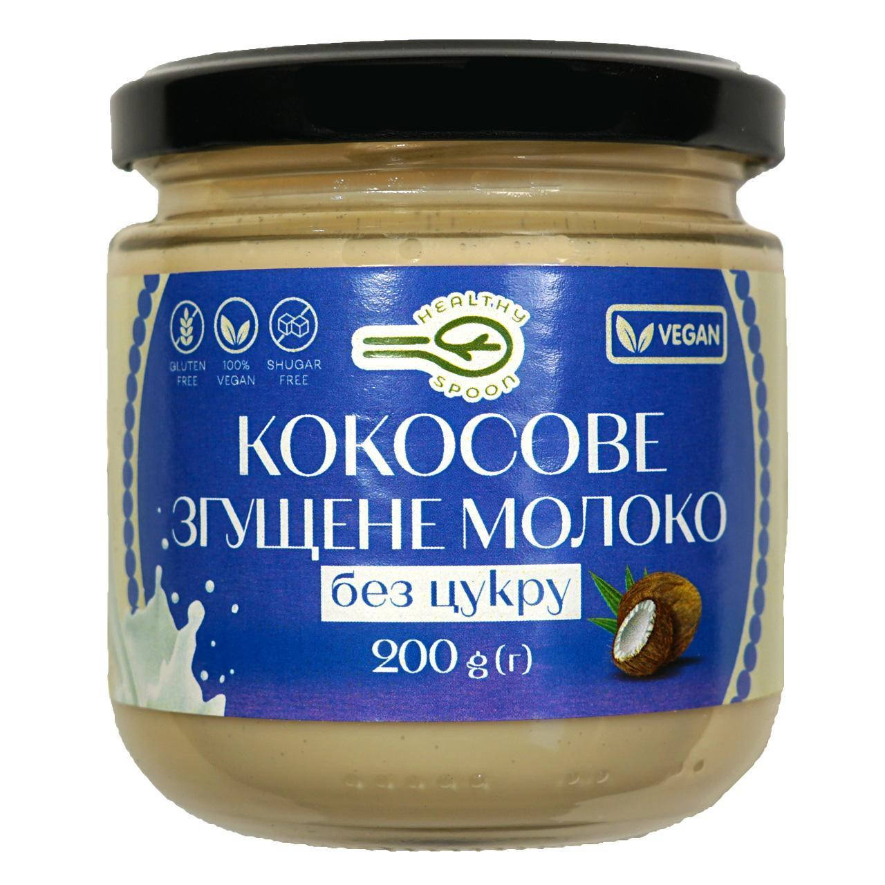 

Кокосовое сгущенное молоко, без сахара, 200г