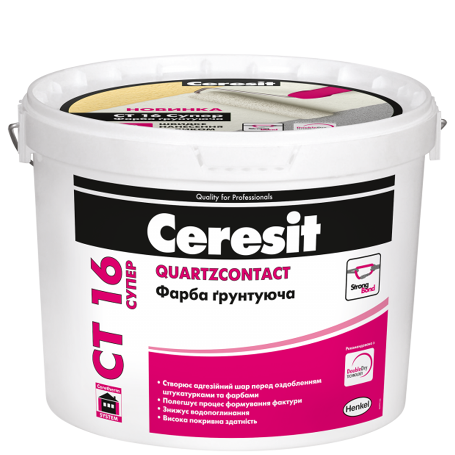 

Краска грунтующая Ceresit CT 16 СУПЕР (5 л), Белый