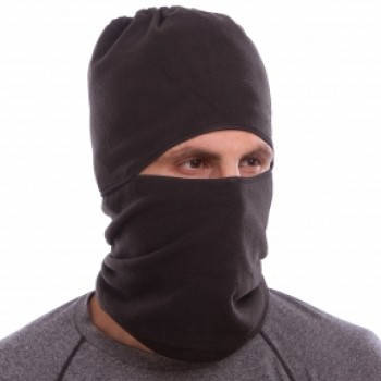 

Балаклава, шапка, шарф 3 в 1 MS-5627 (фліс, чорний), Черный
