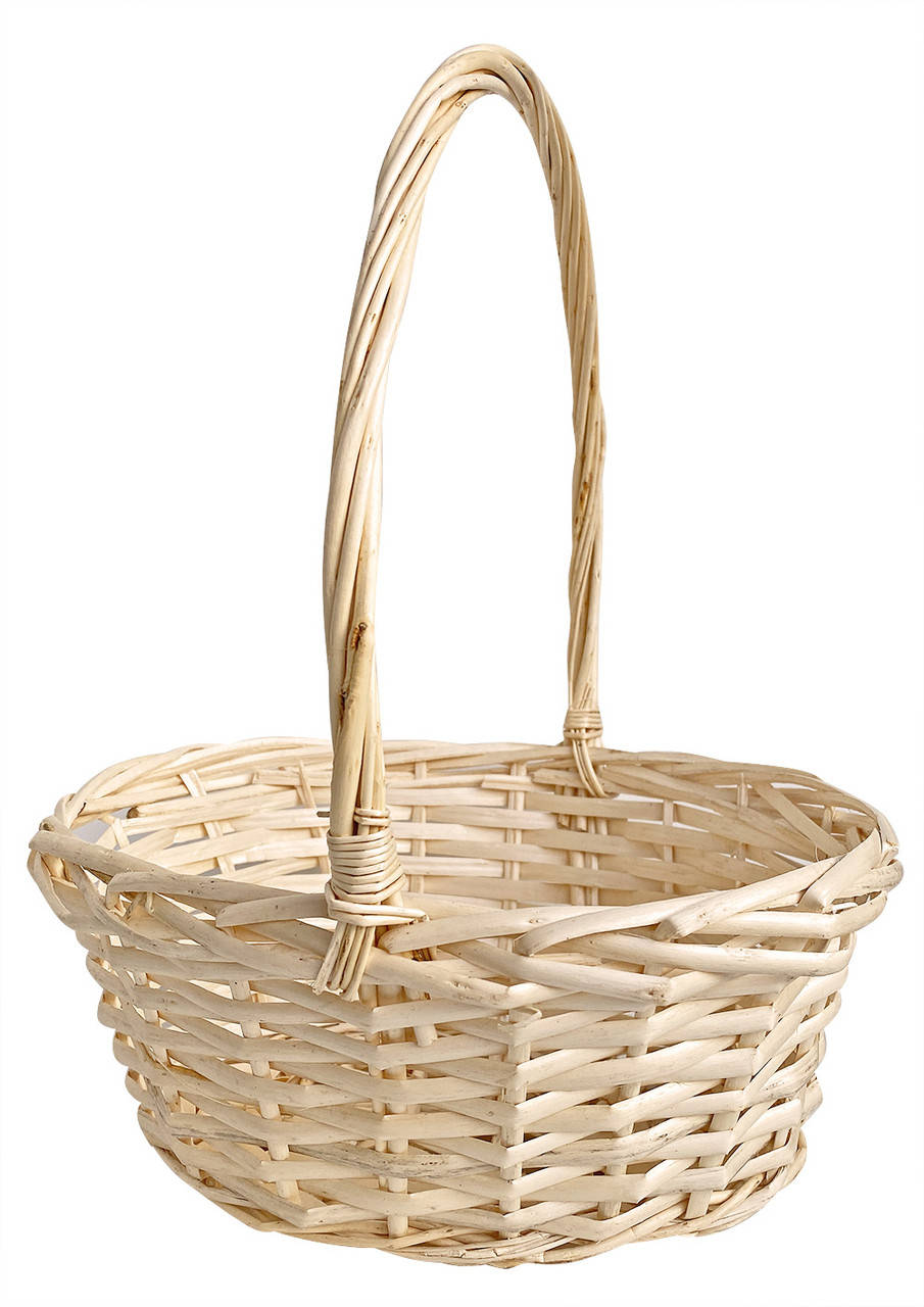 

Корзинка из лозы 37х27см натуральная флористическая декоративная