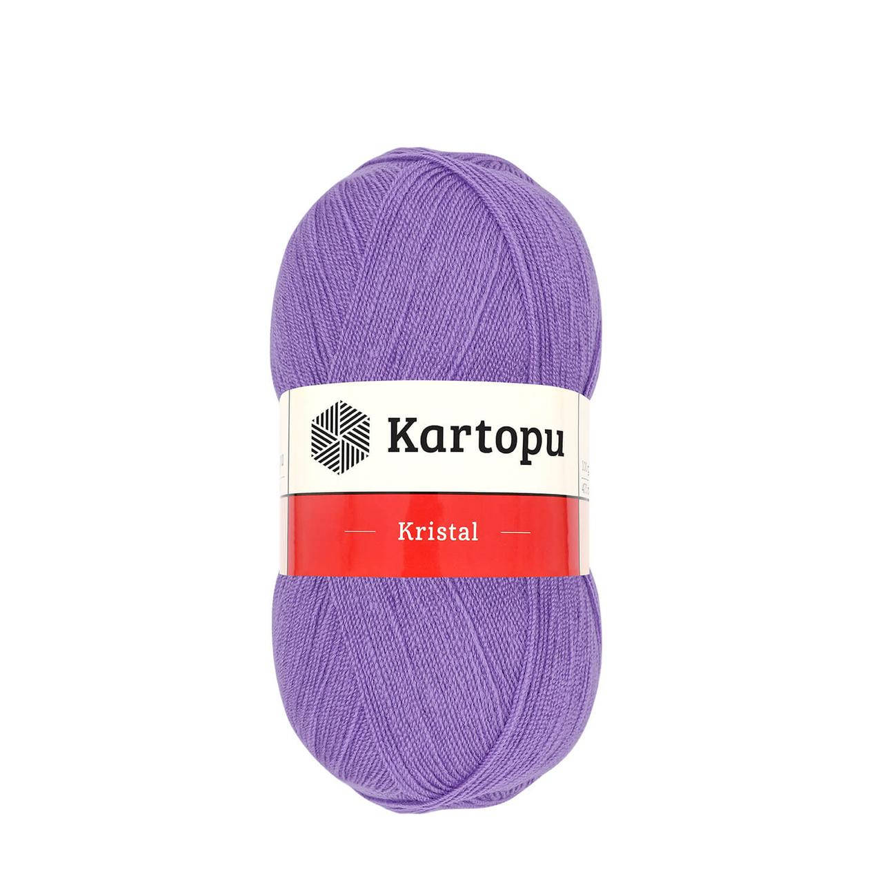 

Kartopu Kristal (Картопу Кристал) № 708 сиреневый (Пряжа акрил, нитки для вязания)