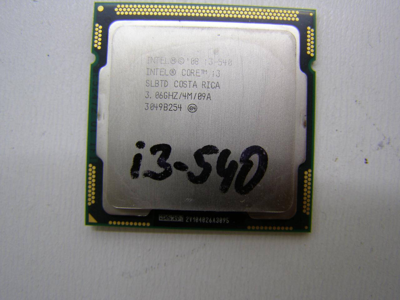 

Процессор INTEL Core i3-540 Processor Socket LGA1156 3.06 ГГц ✔2-ядерный