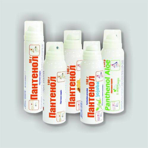 

Пантенол-спрей с маслом жожоба 130г.