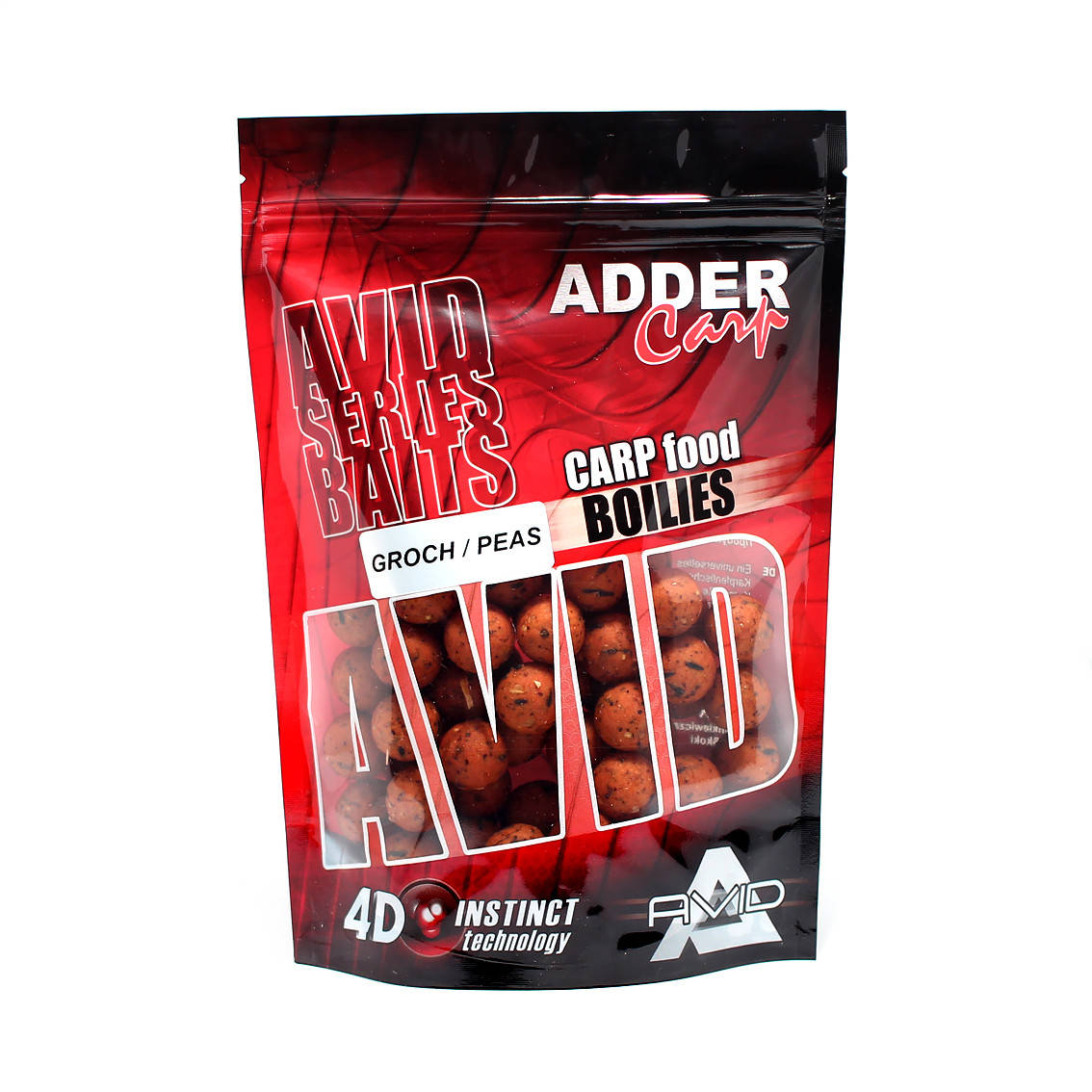 

Бойли Adder Carp Boilies AVID Groszek 200g (16mm) (Горох)