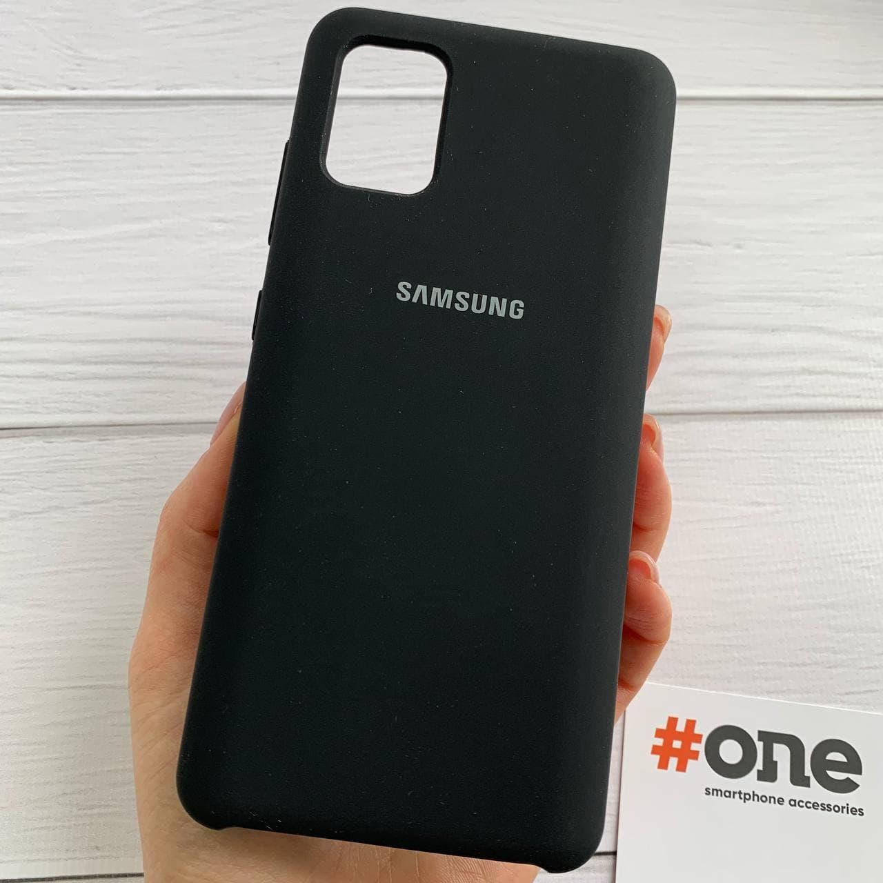 

Чехол для Samsung Galaxy A51 с микрофиброй с бархатом плотный чехол на телефон самсунг а51 черный SFA