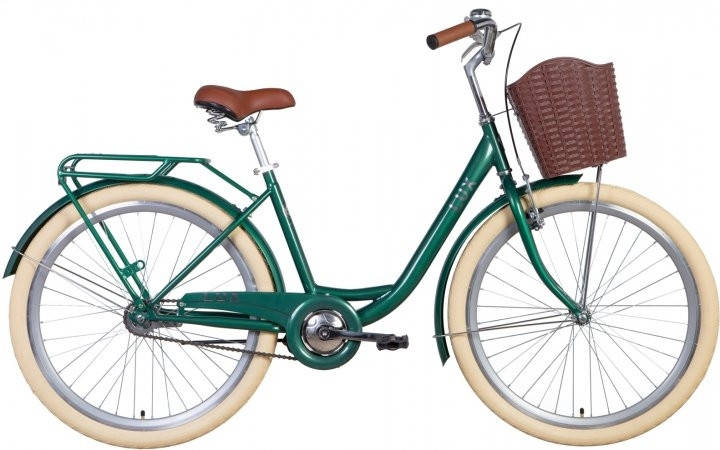 

Велосипед уцененный ST 26" Dorozhnik LUX Velosteel с багажником зад St, с крылом St, с корзиной Pl 2021