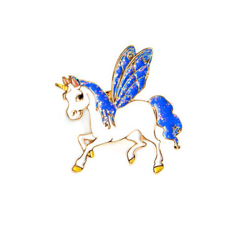 

"Единорог с блестящими крыльями" значок (пин) металлический