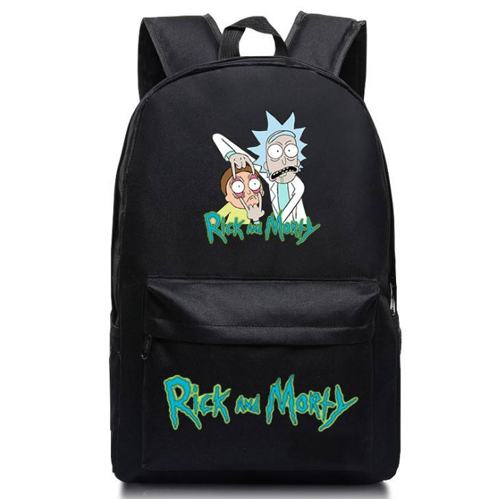 

Рюкзак Городской Школьный Рик и Морти Rick and Morty Стиляги Черный