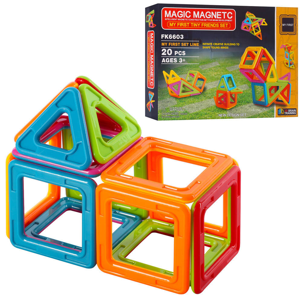 

МАГНИТНЫЙ КОНСТРУКТОР MAGIC MAGNETIC арт FK6603 20дет, в кор-ке, 27-18,5-5,5см