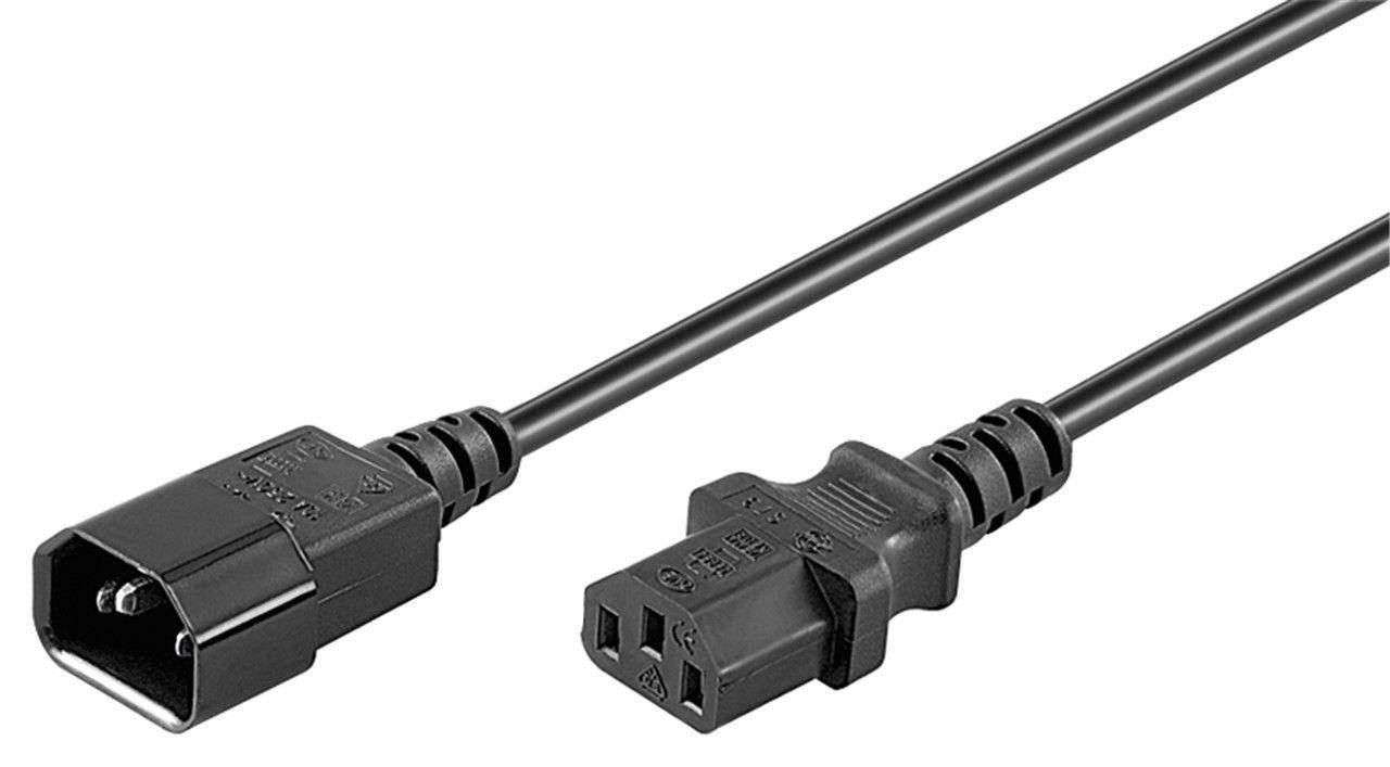

Кабель живлення пристроїв IEC(C13)-(C14) 3.5m Goobay жила 0.75mm D=6.5mm Черный(75.03.9202)