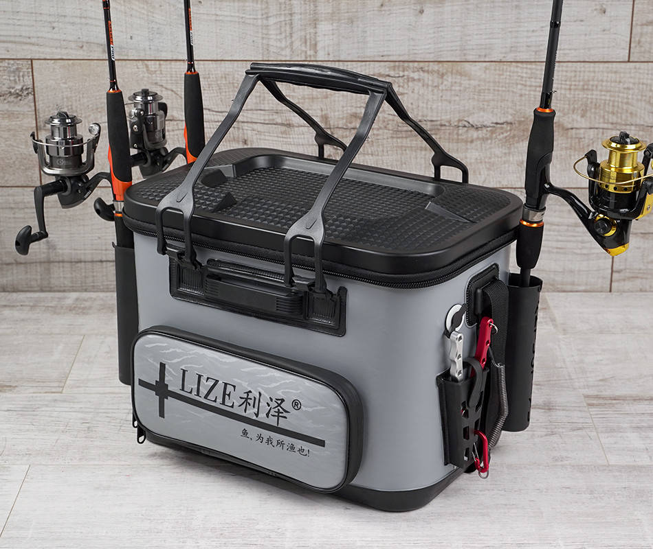 

Сумка спиннингиста FanFish Lize-40 Gray со съемным лотком и держателями для спиннинга
