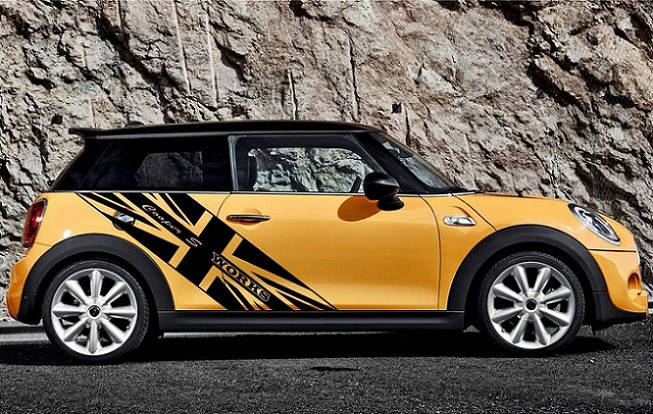 

Полосы на мини купер 3D TUNING STUDIO S Works 1700х350х0.060мм=2штуки, Черный