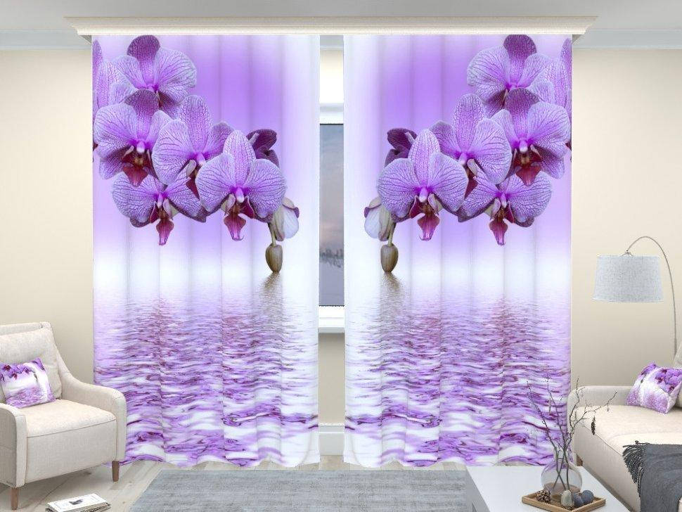 

Фотошторы орхидея над водой, Фиолетовый