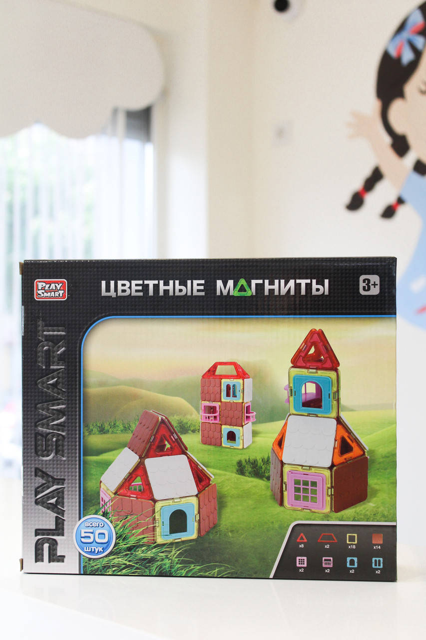 

Магнитный конструктор Домики Play Smart 2471
