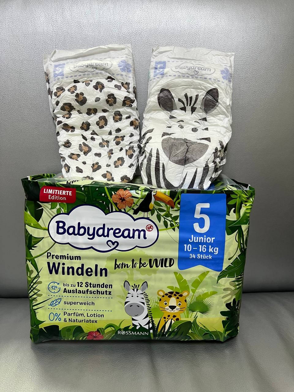 

Памперы детские Babydream premium бебидрим премиум 5 немецкие подгузники, Голубой