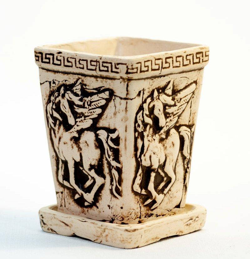 

Горшок керамический для цветов Пегас 14*14*19 см