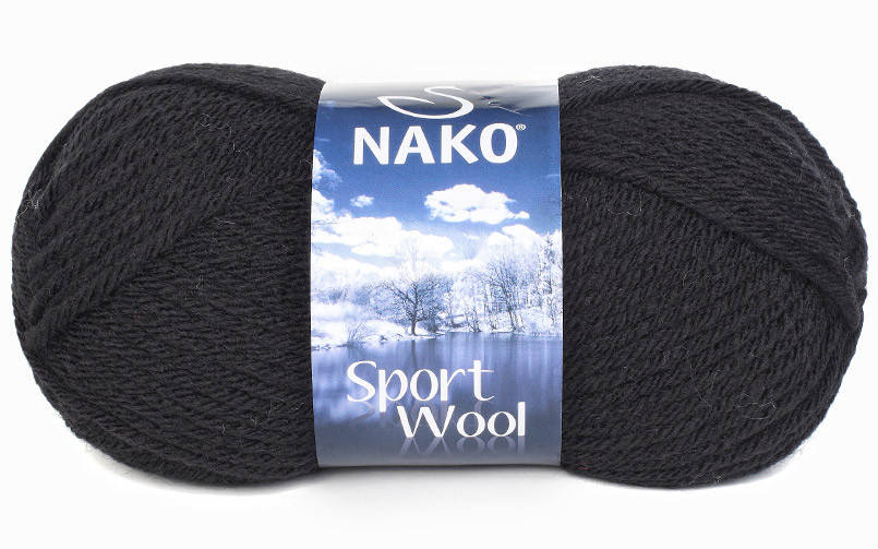 

Nako Sport Wool черный № 217