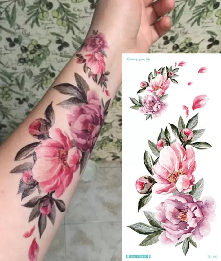 

Временное водостойкое тату, наклейка, 21x10 см