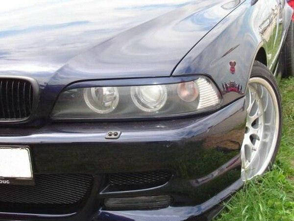 

Реснички на фары BMW 5 E39 1996-2003 Прямые стеклопластик (под покраску) Orticar