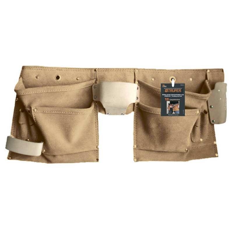 

Truper POHE-13C Кожанный пояс для инструментов 13 отделений для монтажника, электрика, столяра