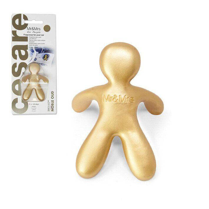 

Ароматизатор в машину человечек Mr&Mrs CESARE BLISTER Noble Oud - Gold