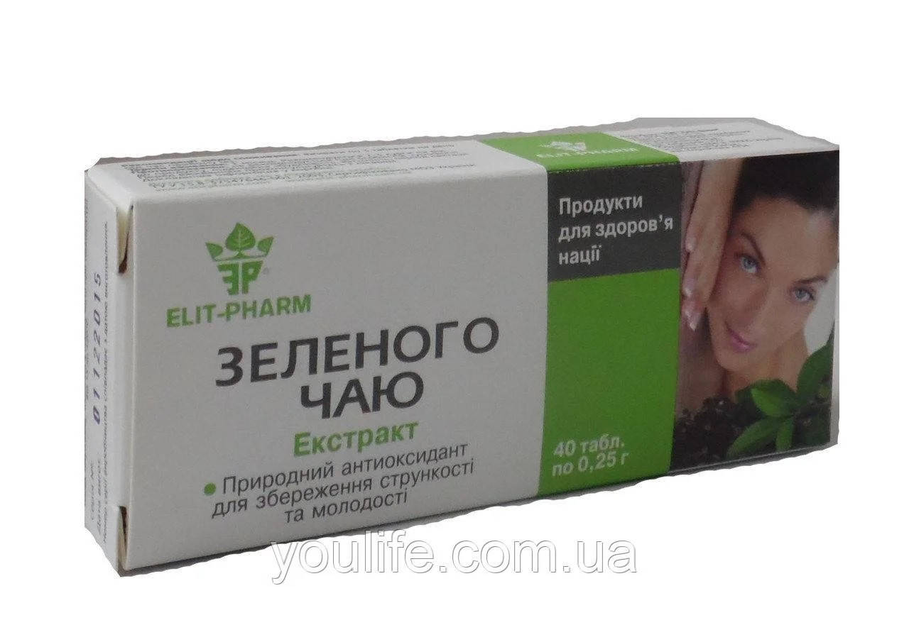 

Экстракт зеленого чая для похудения 40 таблеток Элитфарм