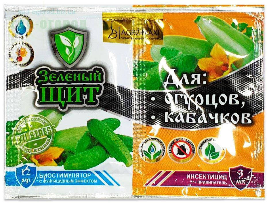 

Зелений Щит для огірків і кабачків - інсекто-фунгіцид, тм «Агромакс» - 12грам + 3 мл