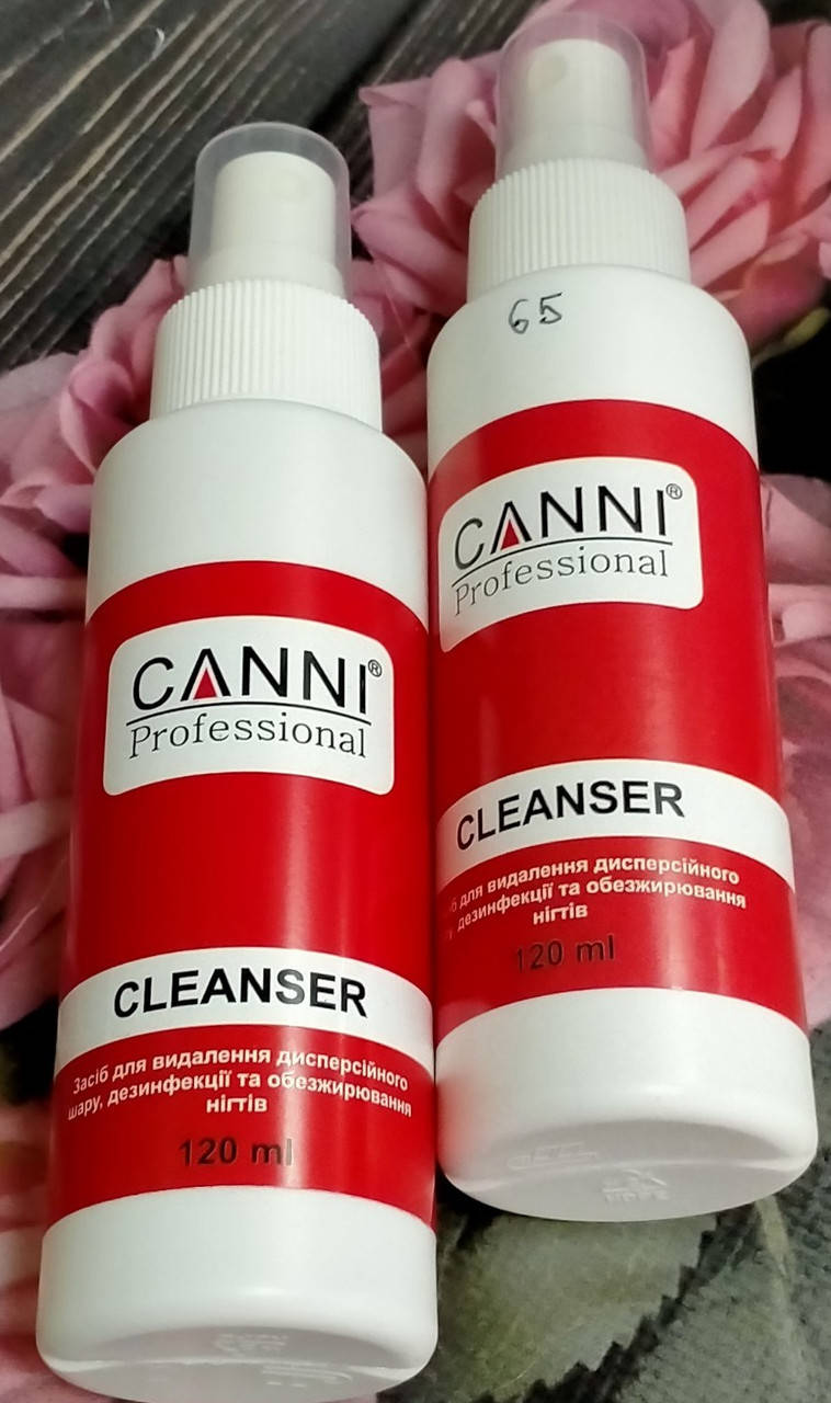 

Средство для снятия липкого слоя и обезжиривания ногтей Cleanser 3 in 1, 120 ml