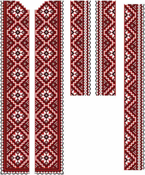 

Вафельная картинка для тортов Modecor Вышиванка 8, Разные цвета
