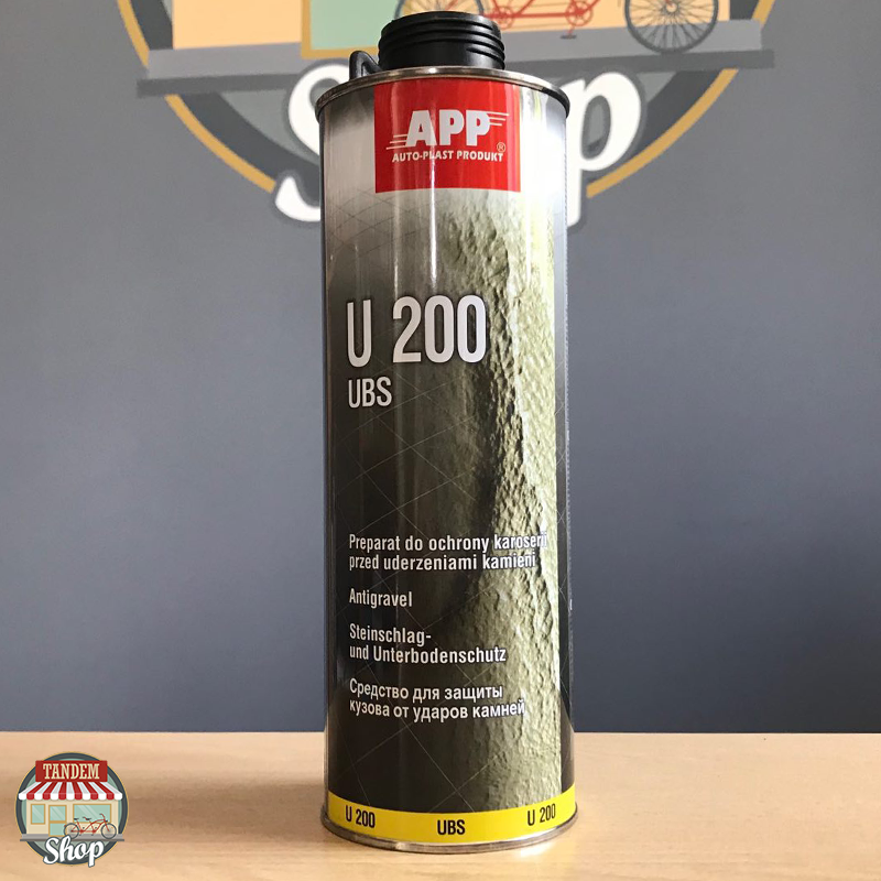 

Средство для защиты кузова (антигравий) APP U200 UBS, 1 л Серый