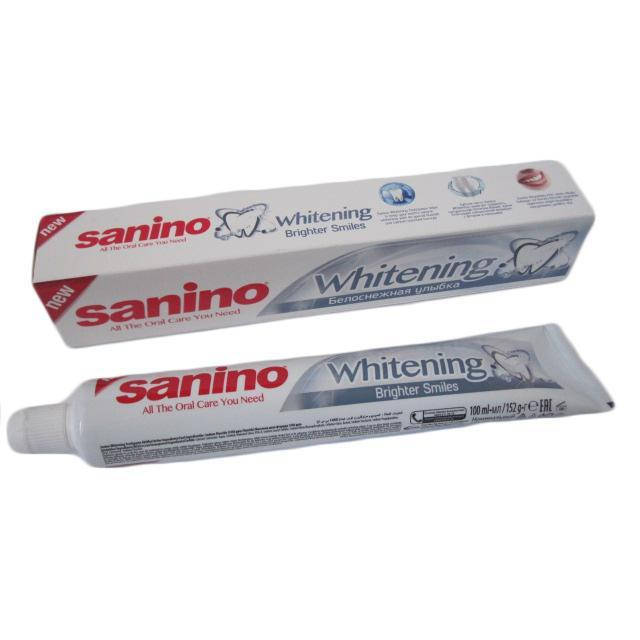 

Зубна паста Sanino 100 мл Whitening відбілююча