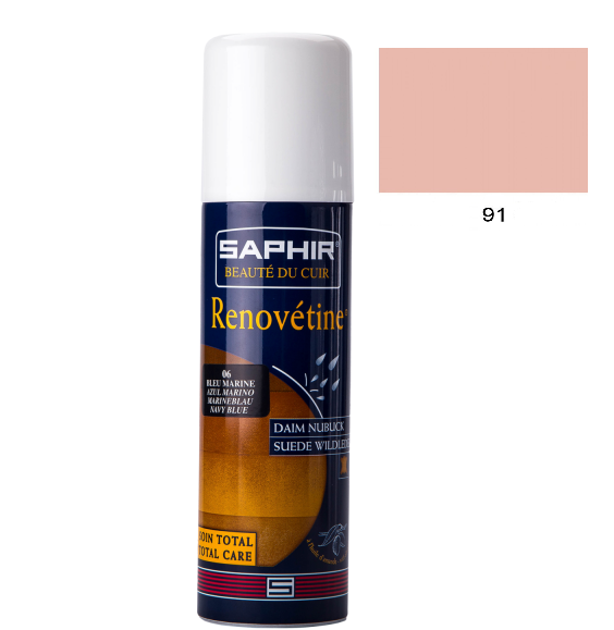 

Аэрозоль-краситель для замши Saphir Renovetine 200 мл цвет пастельно-розовый (91)