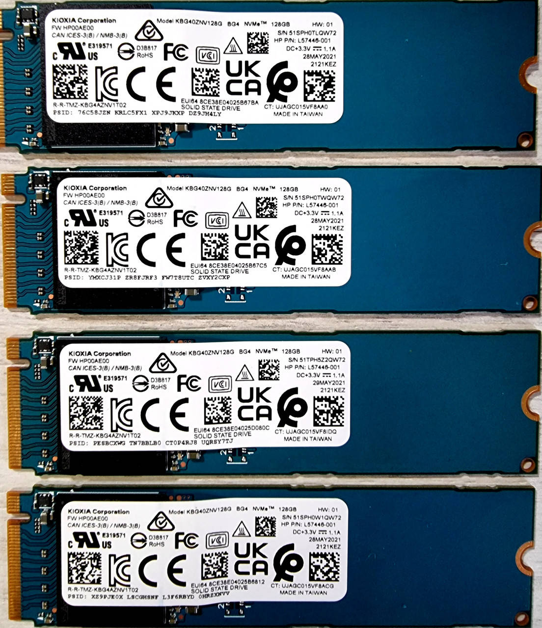 

Новый скоростной SSD диск 128GB M.2 Toshiba Kioxia 2280 NVME до 2200мбит!