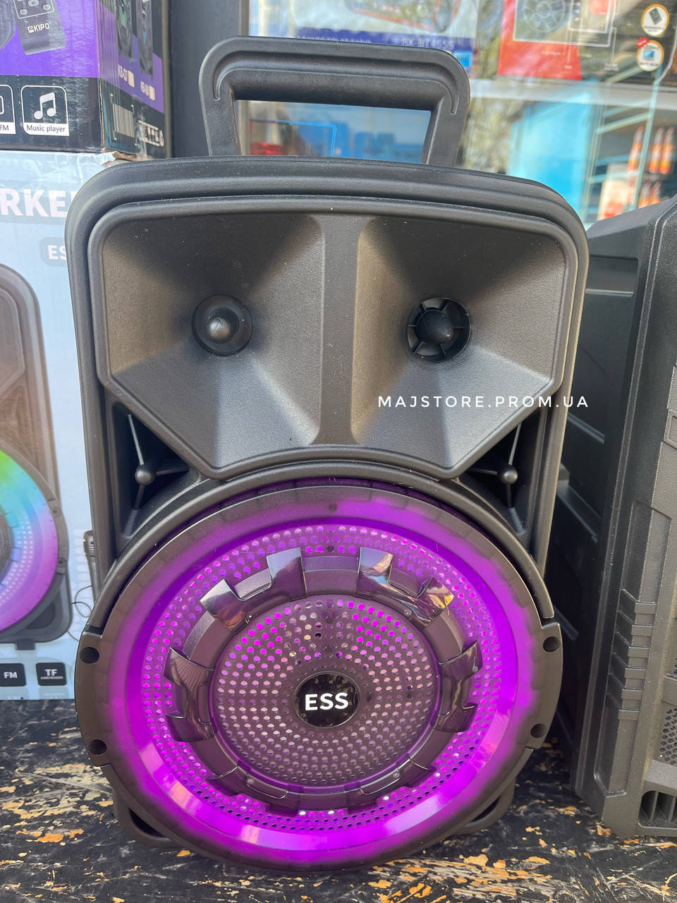 

Портативная Bluetooth колонка ESS - 802 (Bluetooth, SD, FM, AUX + микрофон) Black