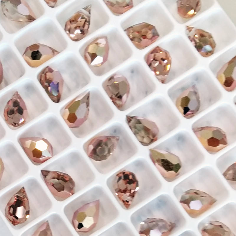 

Хрустальные подвески 681 Preciosa (Чехия)  Crystal Capri Gold