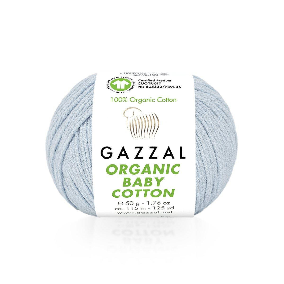 

Gazzal Organic Baby Cotton № 417 светло - голубой